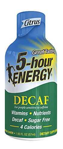 Hour Energy Decaf Citrus Count