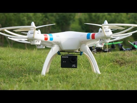 Syma X8C Quadcopter Outdoor flight with HD Action Sports Camera