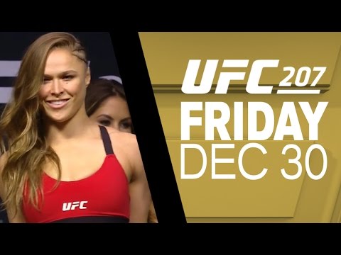UFC 207: Nunes vs Rousey – Weigh-in Recap