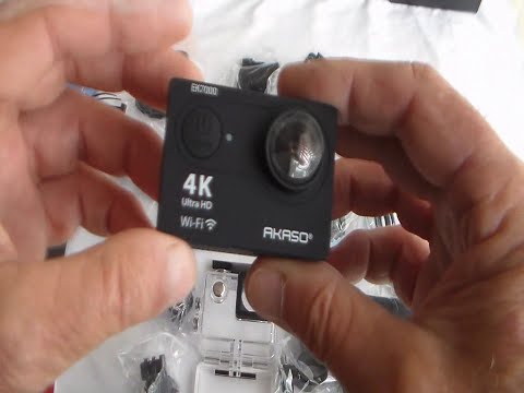 AKASO EK7000 4K Action Camera Unboxed, how to use with LOADS of Test clips