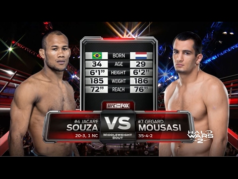 UFC 208 Free Fight: Jacare Souza vs Gegard Moussasi