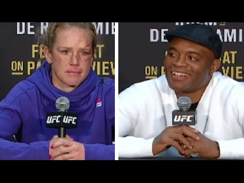 Frustrated Holly Holm & Anderson Silva UFC 208: Post-fight Presser highlight