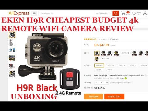 EKEN H9R H9 4K WiFi Action Sports camera 48$ CHEAPEST 4K REMOTE CAM 2016