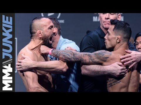 Fighters face off at UFC Fight Night 109 official weigh-ins