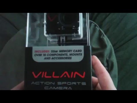 Unboxing of the Monster Digital Villain action sports camera.