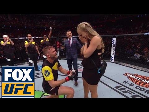 Alexander Gustafsson proposes to girlfriend after his KO win over Glover Teixeira | UFC FIGHT NIGHT