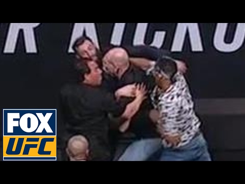 Kevin Lee and Michael Chiesa get into fight during UFC Summer Kickoff Press Conference | UFC ON FOX