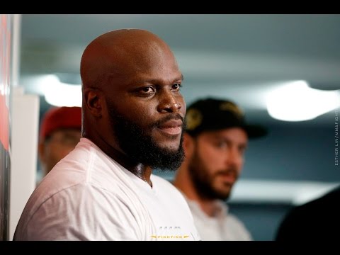 Derrick Lewis UFC 211 Media Workout Scrum- MMA Fighting