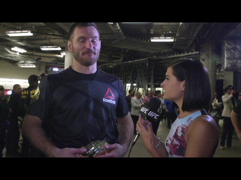 UFC 211: Stipe Miocic Backstage Interview