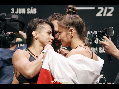 UFC 212: Claudia Gadelha vs. Karolina Kowalkiewicz Weigh-In Staredown – MMA Fighting
