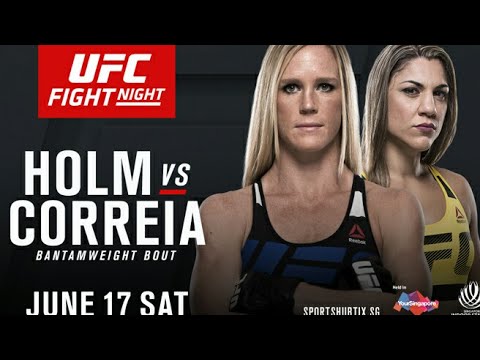 bethe correia vs holly Holmes ‪‪Ultimate Fighting 17/06/2017‬ Bethe Correia‬, ‪Holly Holm‬