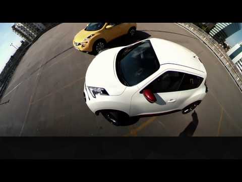 Nissan JukeCam: world’s first integrated 360º action sports and dashcam (helmet cam perspective)