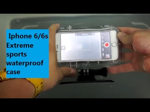Iphone 6/6s Extreme sports waterproof case(with universal Go pro adapter) Unboxing & Review