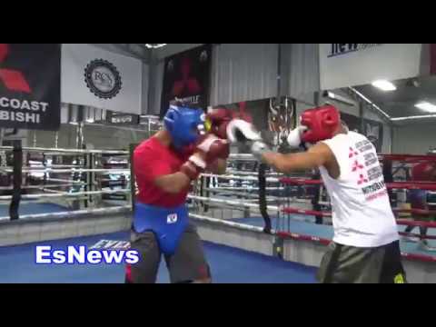 ((Heated Sparring!!!)) UFC Star Jose Aldo vs Mikey Garcia Both Letting Hands Go!  Session