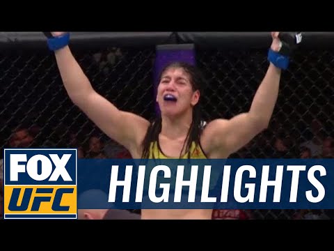 Ketlen Vieira submits Sarah McMann to remain undefeated | HIGHLIGHTS | UFC 215 PRELIMS