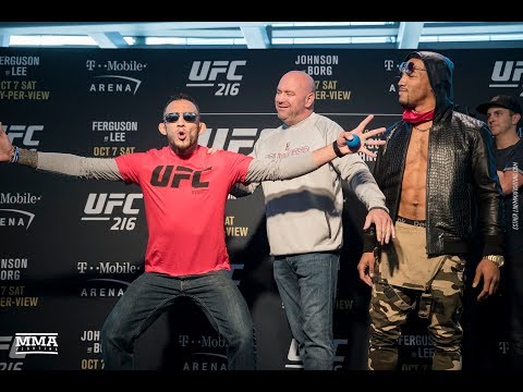 UFC 216 Media Day Staredowns (w/commentary) – MMA Fighting