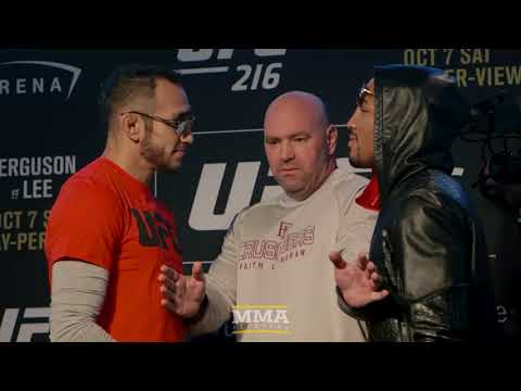 UFC 216: Tony Ferguson vs. Kevin Lee Media Day Staredown – MMA Fighting