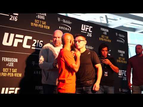 UFC 216: Demetrious Johnson vs. Ray Borg Media Day Face Off