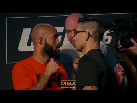 UFC 216: Demetrious Johnson vs. Ray Borg Media Day Staredown – MMA Fighting