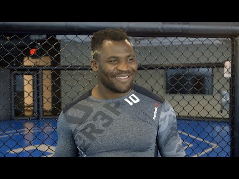 UFC 218: Francis Ngannou Open Workout Scrum