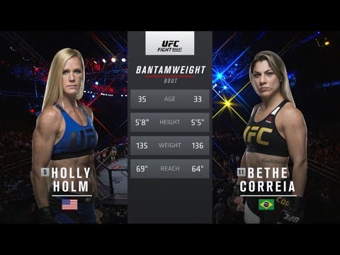 UFC 219 Free Fight: Holly Holm vs Bethe Correia