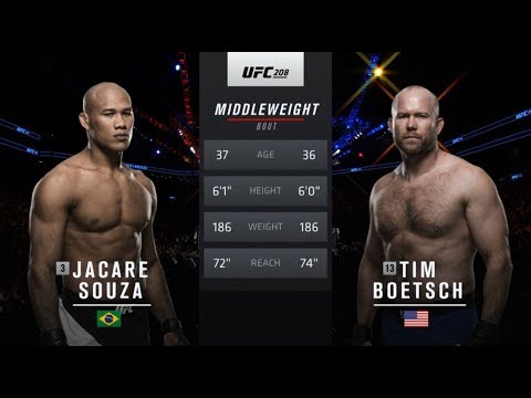 Fight Night Charlotte Free Fight: Jacare Souza vs Tim Boetsch