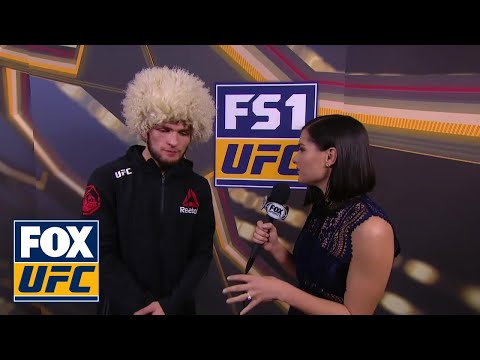 Khabib Nurmagomedov Talks with Megan Olivi | INTERVIEW | UFC 219