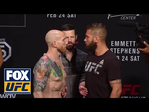 Jeremy Stephens vs Josh Emmett face-off | WEIGH-IN | UFC on FOX