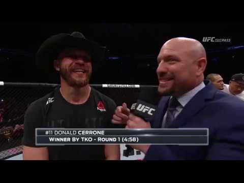 Fight Night Austin: Donald Cerrone Octagon Interview