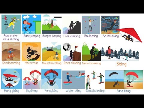 Extreme Sports Vocabulary in English | List of Extreme Sports