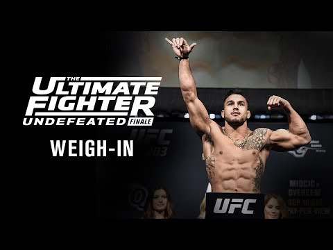 The Ultimate Fighter 27 Finale: Weigh-in