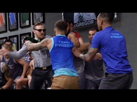 Conor McGregor and Cody Garbrandt nearly ignite a brawl
