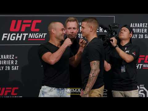 Eddie Alvarez vs. Dustin Poirier UFC on FOX 30 Media Day Staredown – MMA Fighting