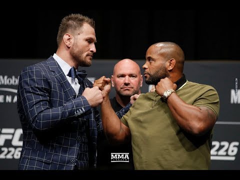 Stipe Miocic vs. Daniel Cormier UFC 226 Press Conference Staredown – MMA Fighting