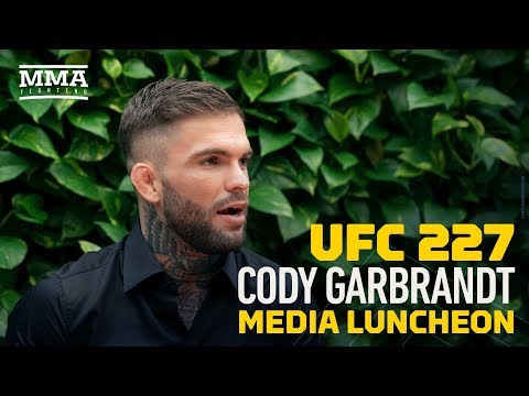 UFC 227: Cody Garbrandt LA Media Lunch Scrum – MMA Fighting