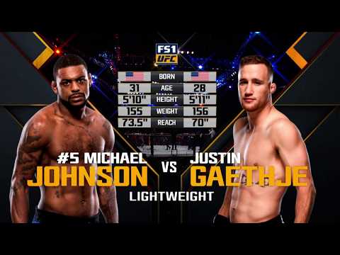 Fight Night Lincoln Free Fight: Justin Gaethje vs Michael Johnson