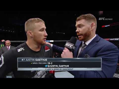 Fight Night Lincoln: Justin Gaethje Octagon Interview