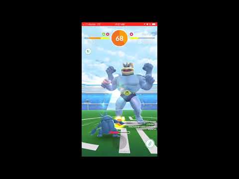 The battle of the ultimate fighters! 6 unique fighting type vs Machamp solo (cloudy weather boost)