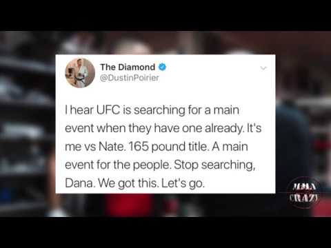 UFC Fighters React to Nate Diaz & Dustin Poirier fighting 165lbs title fight UFC Deny it