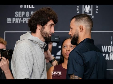 UFC 228: Zabit Magomedsharipov vs. Brandon Davis Media Day Staredown – MMA Fighting