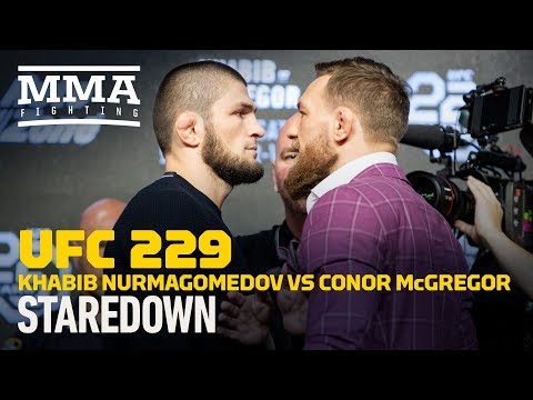 Khabib Nurmagomedov vs. Conor McGregor UFC 229 Staredown – MMA Fighting