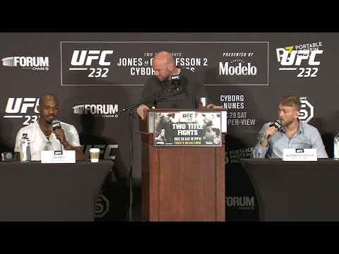 UFC 232: Pre-fight Press Conference Highlights