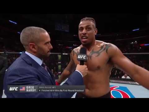 UFC Fort Lauderdale: Greg Hardy Octagon Interview