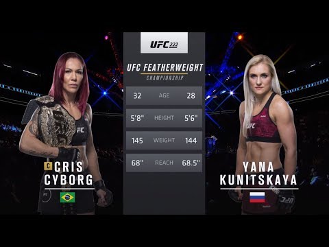 UFC 240 Free Fight: Cris Cyborg vs Yana Kunitskaya