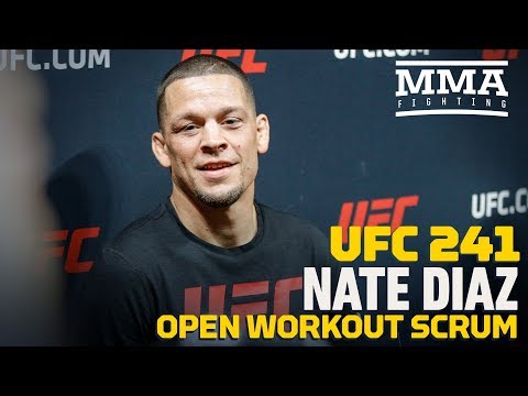 UFC 241: Nate Diaz Open Workout Media Scrum – MMA Fighting