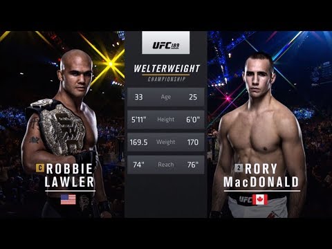 UFC Newark Free Fight: Robbie Lawler vs Rory MacDonald 2