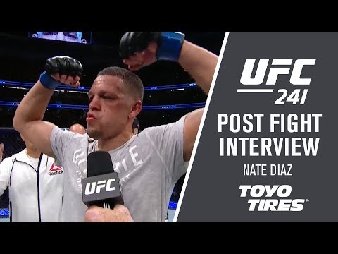 UFC 241: Nate Diaz – "I Could See Everything He Was Throwing"