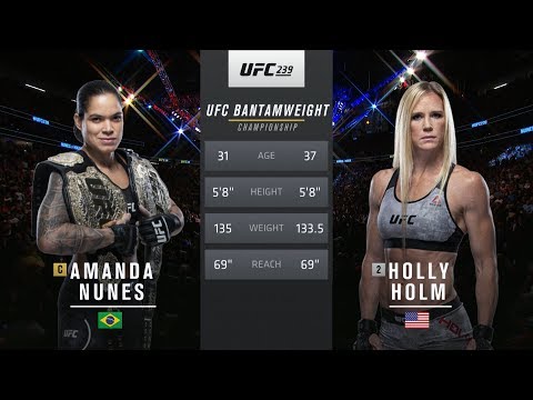 UFC 245 Free Fight: Amanda Nunes vs Holly Holm