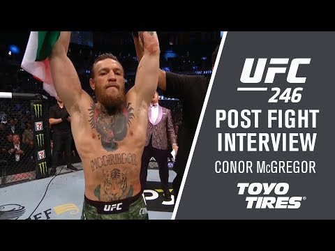 UFC 246: Conor McGregor – "I was ready to utilize all my weapons"