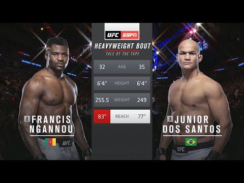 Free Fight: Francis Ngannou vs Junior Dos Santos